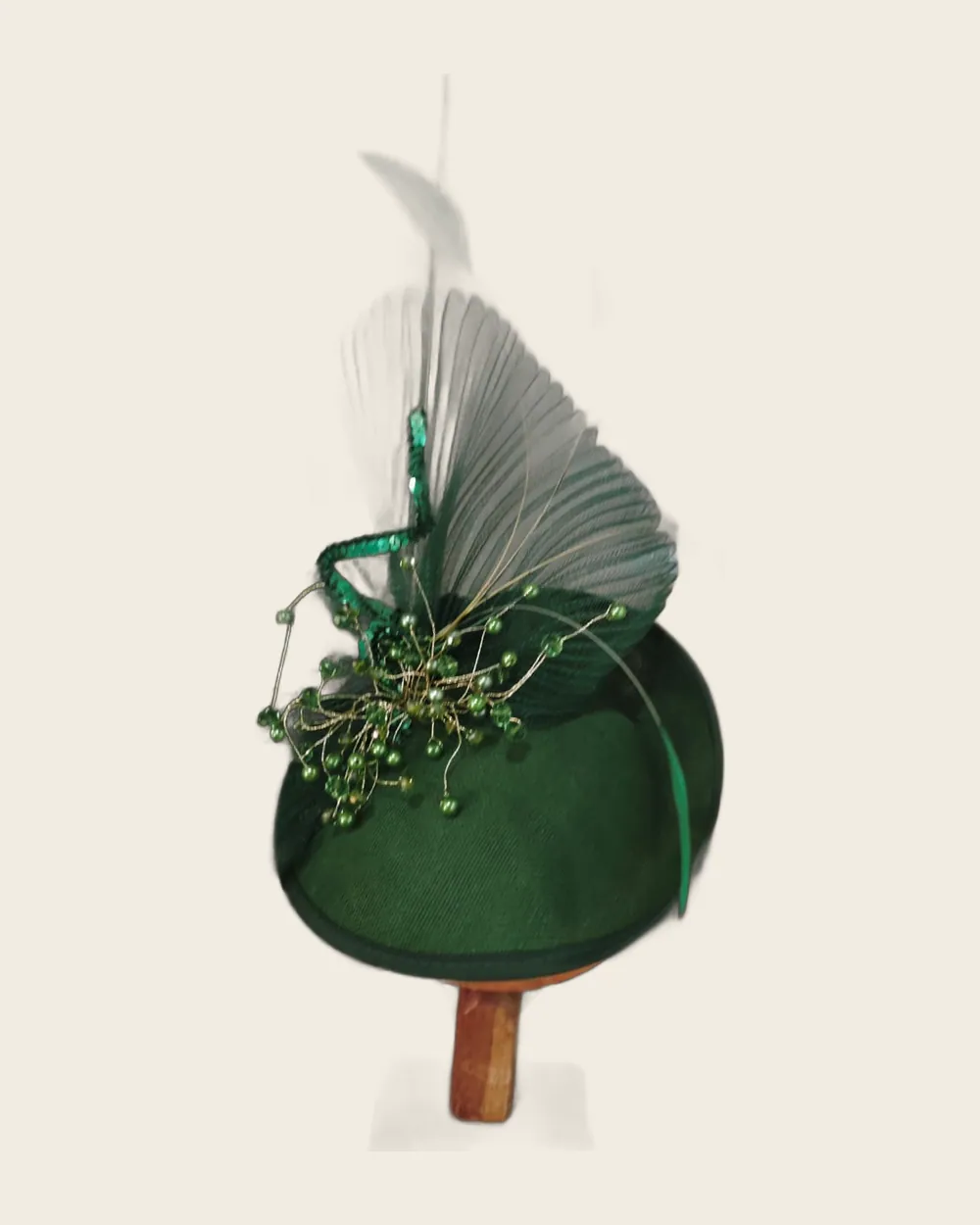 Emerald Pleated Fan