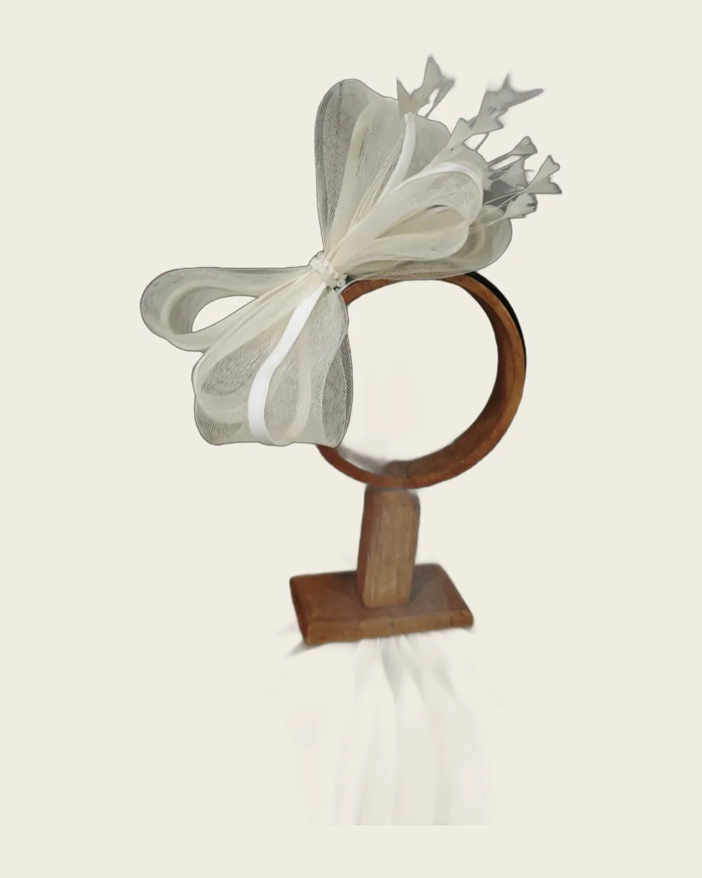 Ivory Bow Fascinator